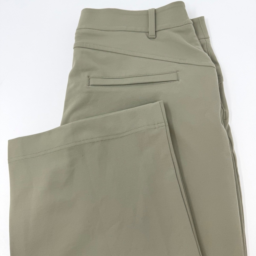 Public Rec Women Olive Green Wide Leg Performance Stretch Pants 32/26